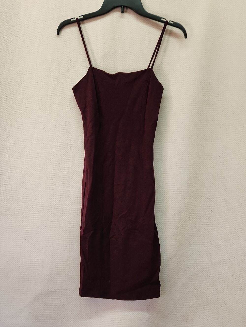 Forever 21 Wine Burgundy Spaghetti Strap Midi Dress